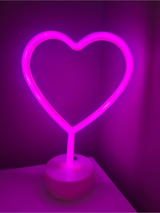 Other - Pink Heart Neon LED light